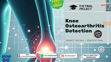Knee Osteoarthritis Detection using Deep Learning #deeplearning #machinelearning #finalyearproject