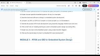 BEC601 BEC601 Embedded Systems Full Question Bank PDF | VTU Exam Prep Question Bank.