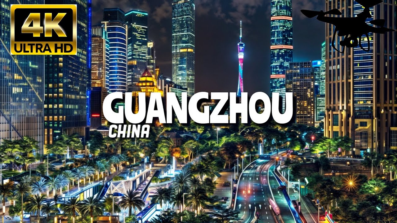 Guangzhou, China In 4K By Drone - Amazing View Of Guangzhou, China