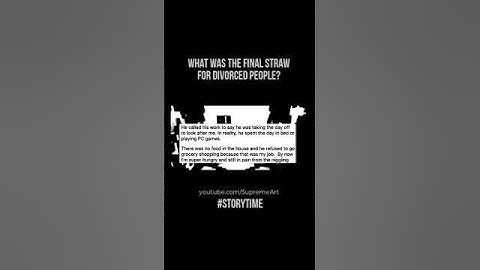 What was the final straw for divorced people? #askreddit #storytime #shorts​