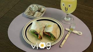 vlog | 집밥 브이로그 | 치킨랩, 2023 아이맥 24 m3 언박싱, 갈비찜, 파르나스 웨이루, 호박죽