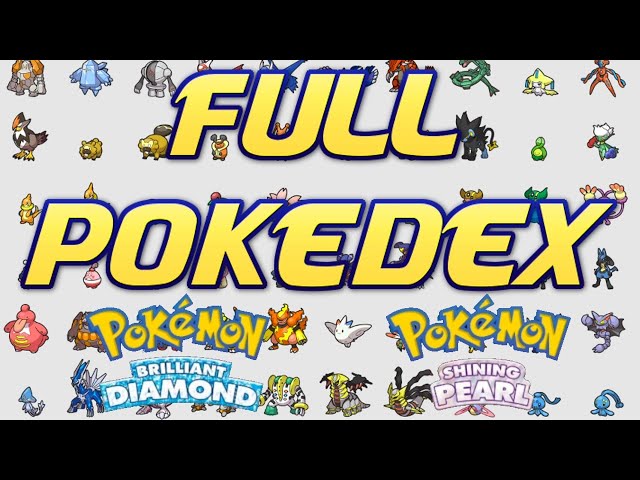 Pokemon Brilliant Diamond and Shining Pearl Pokedex may be limited