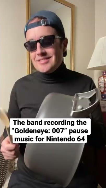 The band recording the “Goldeneye: 007” pause music for Nintendo 64 #90skids  #nintendo64 #n64