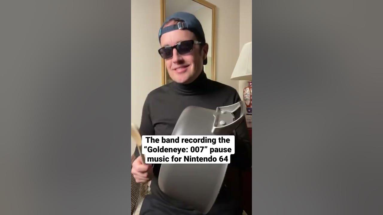 The band recording the “Goldeneye: 007” pause music for Nintendo 64 #90skids  #nintendo64 #n64