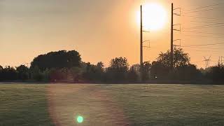 Train in the Giant Sun🌞Bristol Station Park Yorkville IL