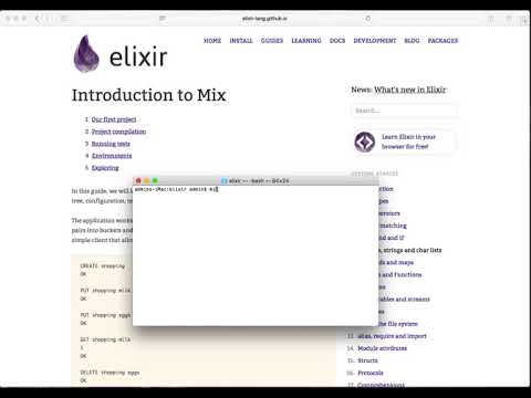 elixir programming tutorial 3 - mix new cards