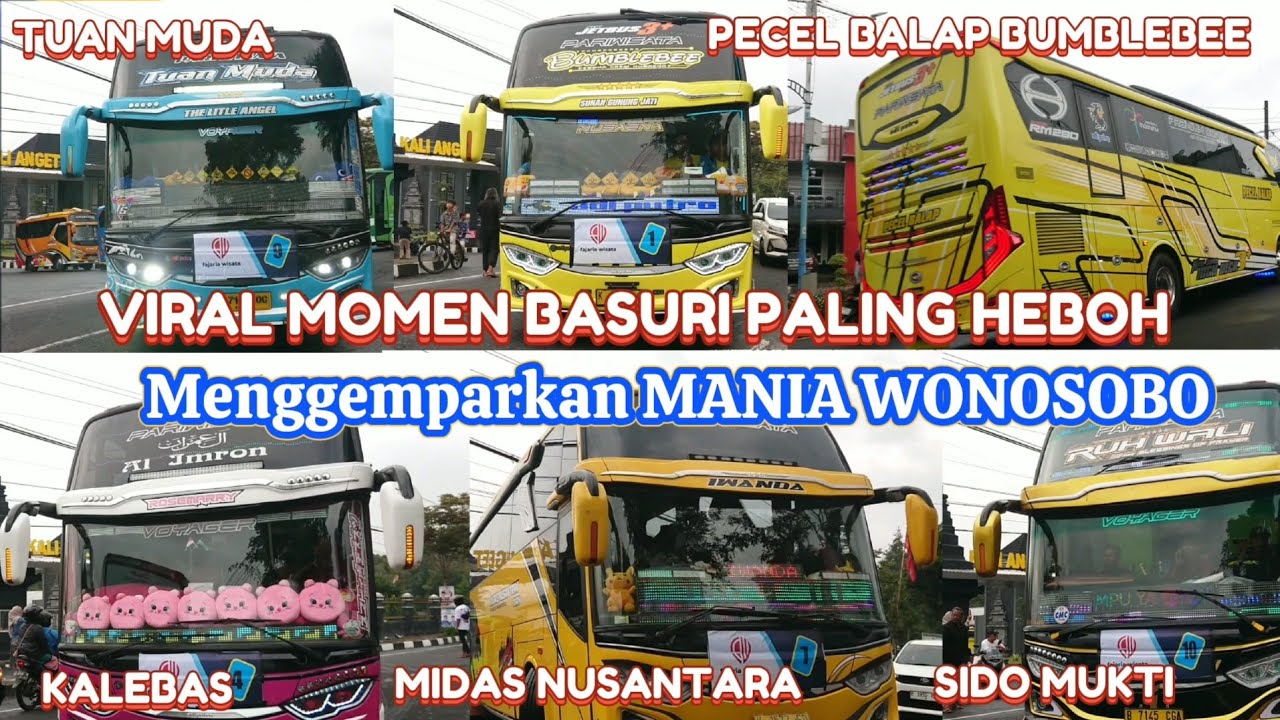 FULL BASURI ‼️ Hunting bus di parkir wisata kalianget, paling heboh di WONOSOBO