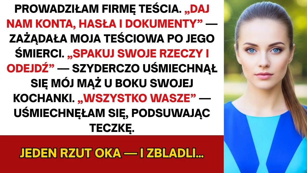 Mój mąż i teściowa próbowali przejąć firmę rodzinną—aż wręczyłam im dokumenty, które wiele zmieniły…