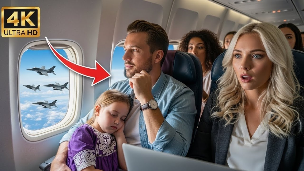 Everyone Ignored the Single Dad in 12F -Until His Signal Made the F-22 Pilots Salute a General