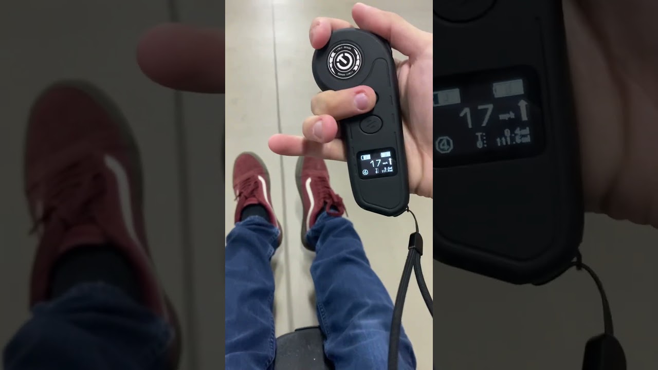 Tynee Mini 3 Pro max acceleration and braking in MPH remote control screen