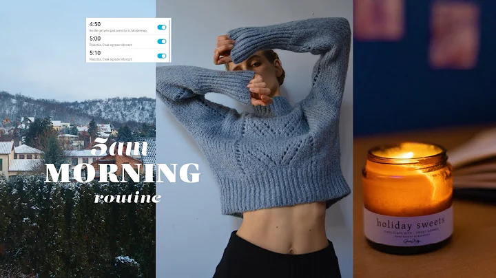 5am productive morning routine // building healthy habits // (winter edition)