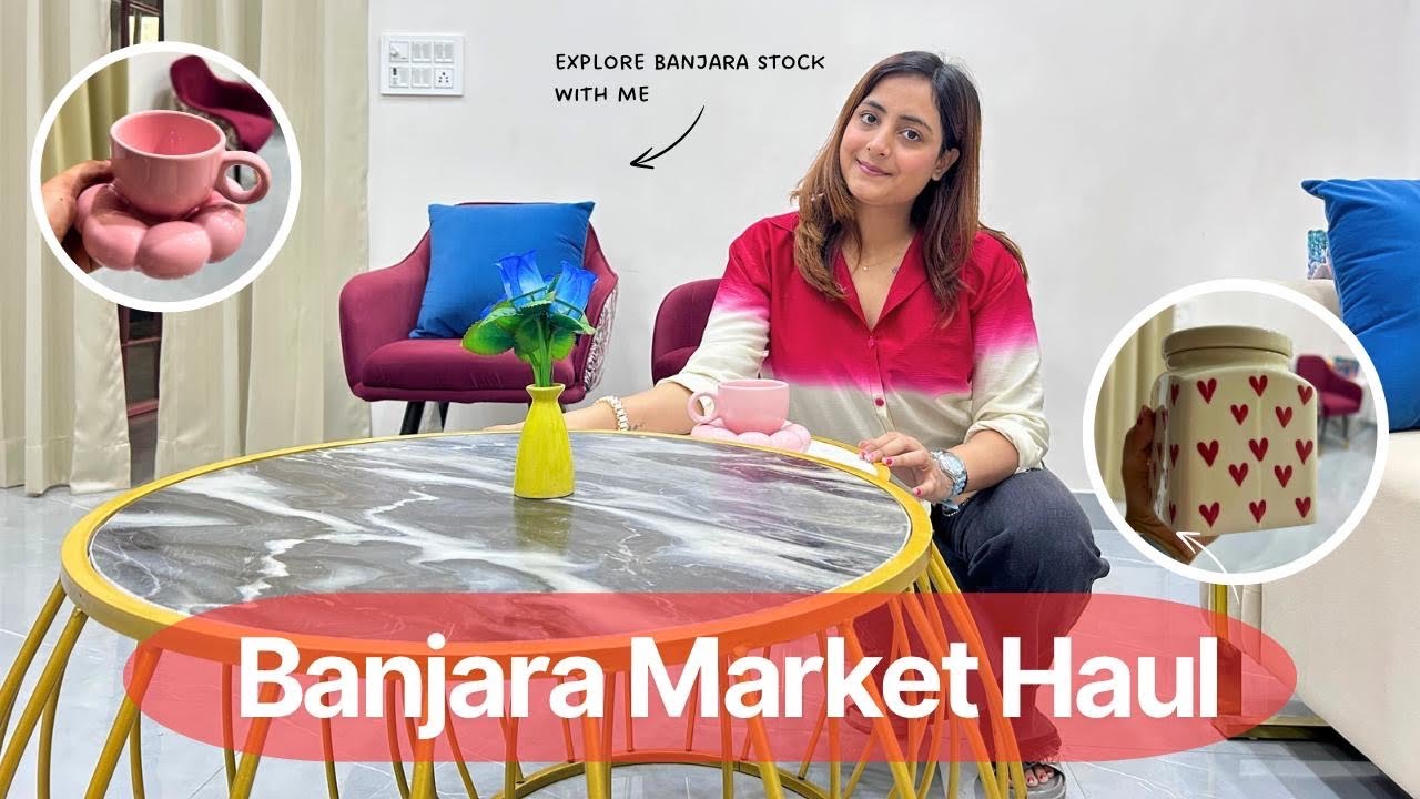 Banjara Market Haul video | Funiture | Home decor | All aesthetic stuff #banjara #homedecor 