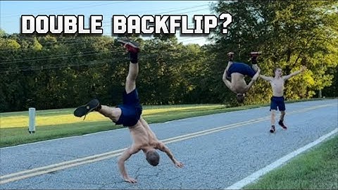 Double backflip on concrete!!😱