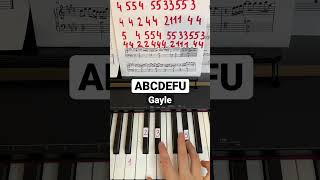 Gayle-abcdefu (piano tutorial) #piano #tutorial #abcdefu #gayle #abcdefututorial