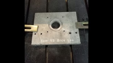 Acctek AKG6012 mini cnc router machine with rotary test Milling Bruce Lee name on Aluminum