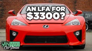 How did this running & driving LFA sell for $3,300?
