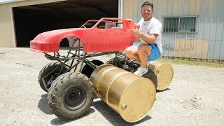 Turning our Monster Truck into a Boat