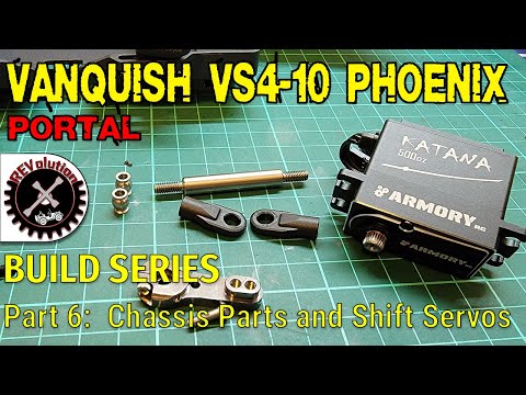 Vanquish VS4-10 Phoenix Portal Build Series - Part 6 - Bumpers, Slider Trays, Fenders and Servos