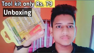 Tool kit only 79 rupees Flipkart unboxing.