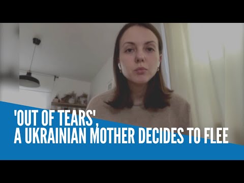 'Out of tears', a Ukrainian mother decides to flee