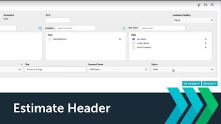 Estimate Header - Trackfront Tutorials