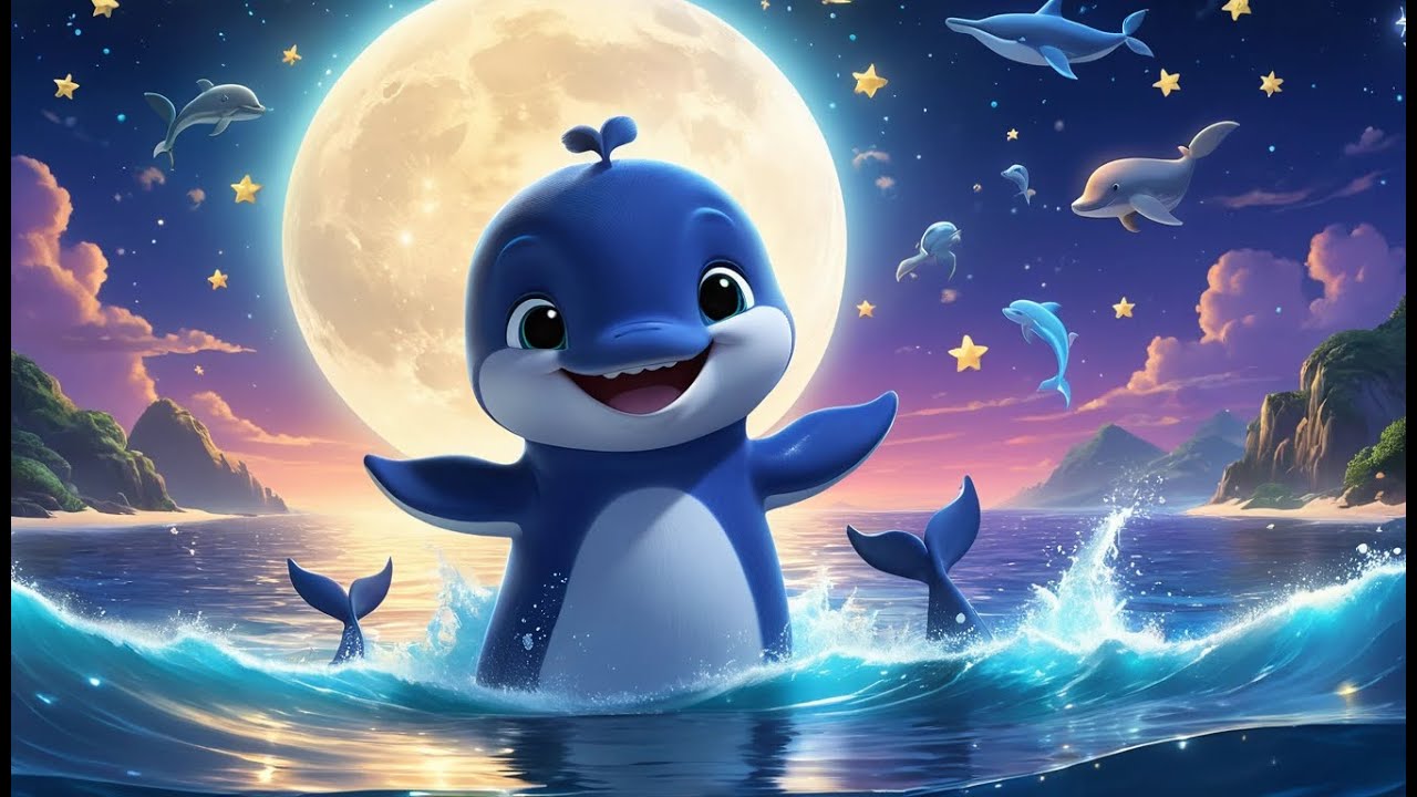Whales Go Dancing Under the Moon! | Magical Whale Song for Kids | Fun Ocean Adventure Rhyme
