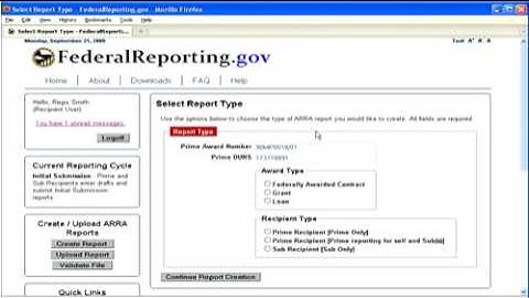 Sub Recipients - Grants (Part 1 of 2)