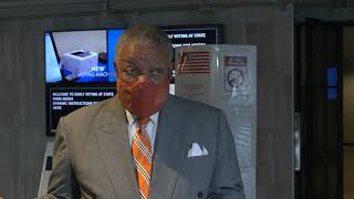 Fulton Elections Officials & the Atlanta Hawks gear up for Early Voting at State Farm Arena