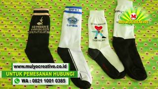 Kaos Kaki Anak Sekolah SD Custom Logo Nama Sekolah dan Warna