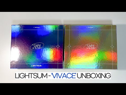 LIGHTSUM 앨범 'VIVACE' (Wish Ver. & Light Ver.) 언박싱 (라잇썸