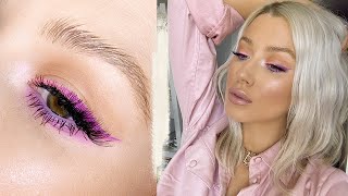 Neon But Make It Pastel Makeup Tutorial Lolaliner