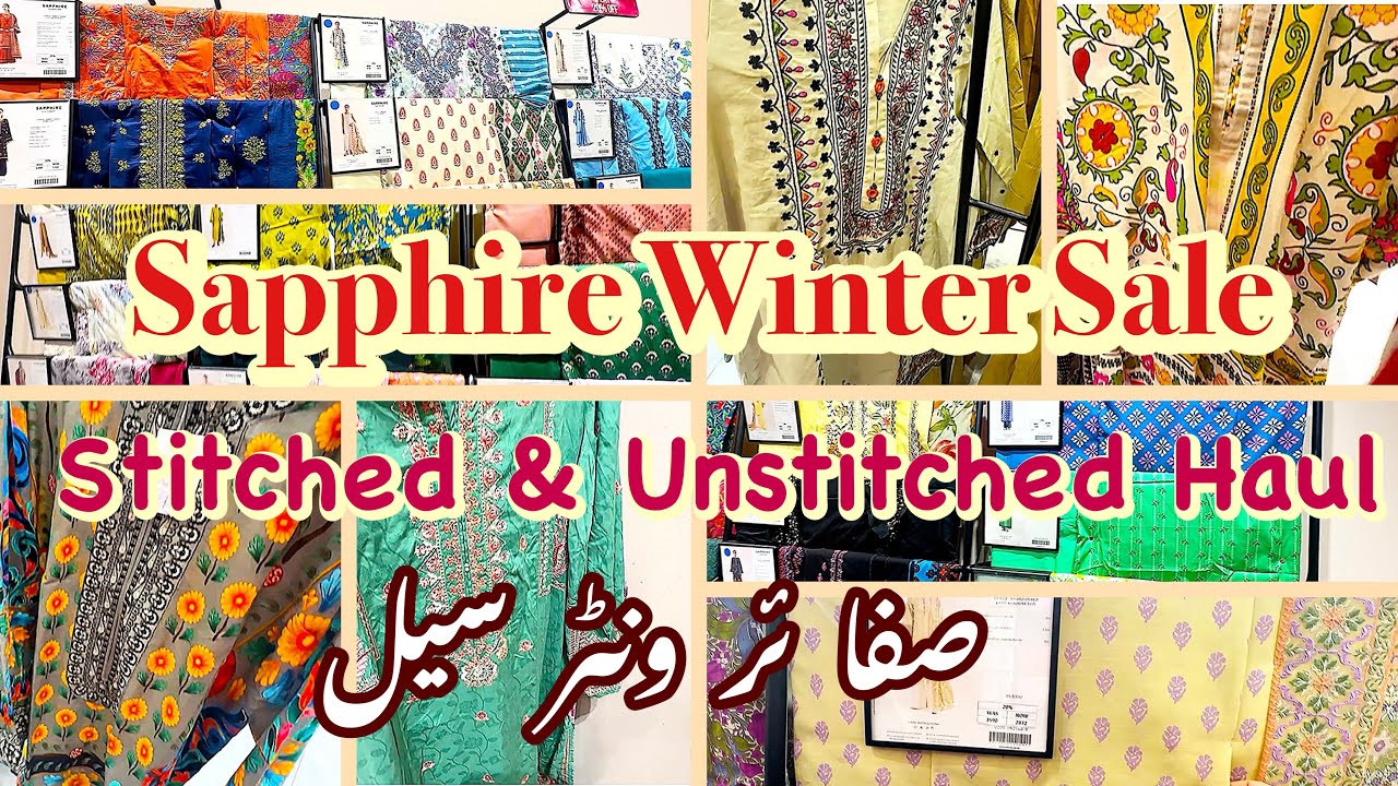 Sapphire 2025 Winter Flat Sale Haul||Stitched & Unstitched Trenndy Outfits||Shopping Vlog