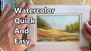 How To Paint A Watercolor Landscape, Watercolor Painting For Beginners, Watercolor Quick And Easy