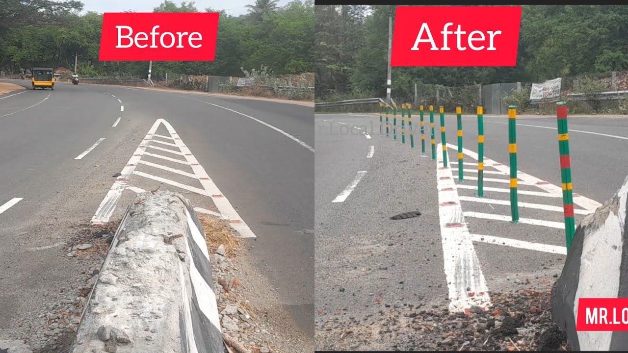 Accident Vs Solutions #2 | Flexble delineators Provide