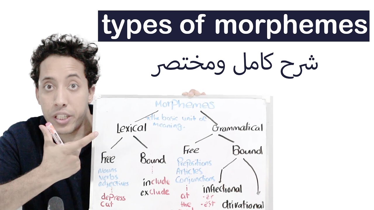 types of morphemes with examples شرح مورفولوجى بالعربية YouTube