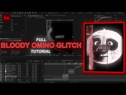 Bloody Omino glitch | After effects tutorial