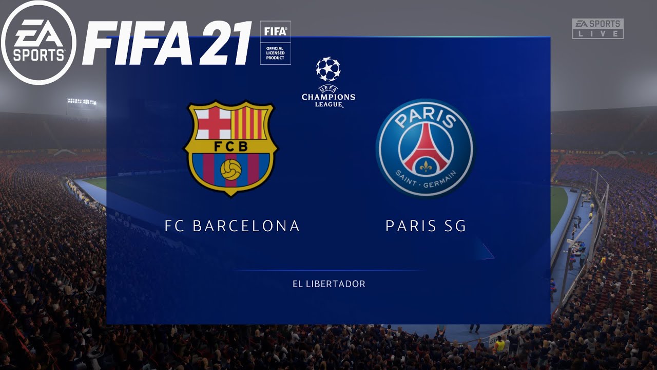 FIFA 21 | PSG Vs Barcelona | Round of 16 | UEFA Champions League 2020/21 | Gameplay HD | 17 Feb 2021