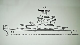 Download Lagu Cara Menggambar Kapal Perang YAMATO Jepang [WWII] MP3