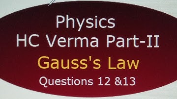 Physics: HC Verma Part-II Gauss