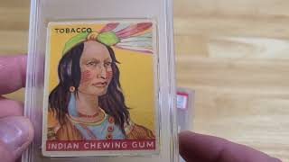 Rare 1933 Indian Gum Goudey 1 Cent Card Collection - Huge Find - All PSA Graded