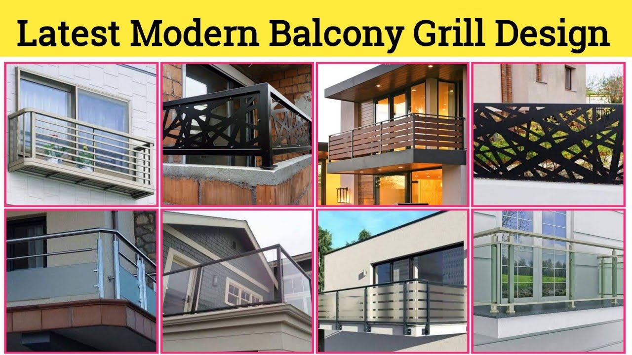 modern balcony design, latest balcony railing design, modern railing ...