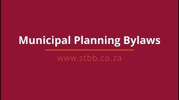Municipal Planning Bylaws