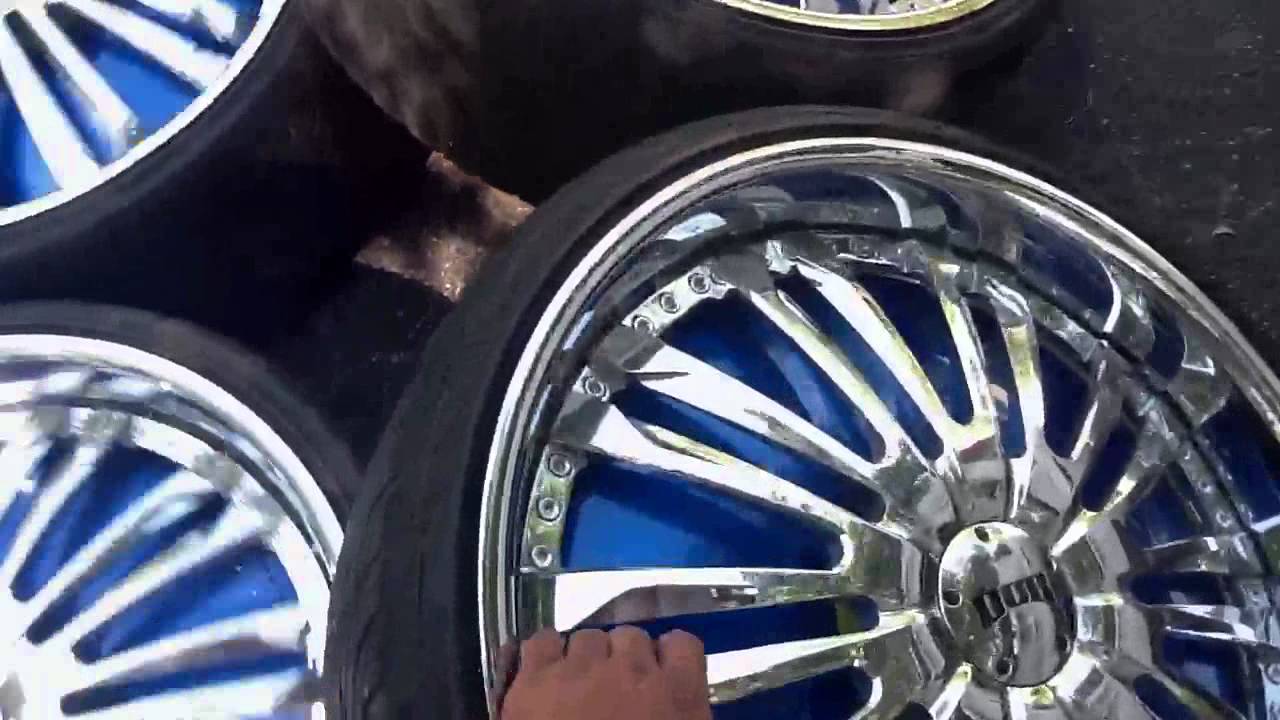 FOR SALE: 24" DUB DA BOMB SPINNERS FLOATER FOR SALE - YouTube.