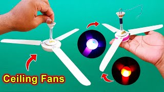 Best Ceiling Fans Making At Home | Make A 12v Ceiling Fan | DJ Light Ceiling Fan | Fan | Ceiling Fan