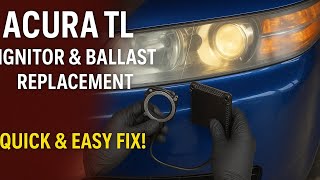 2004-2008 Acura TL Ignitor & Ballast Replacement | Quick & Easy Headlight Fix Tutorial