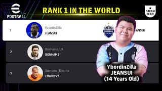 eFootball™ 2024 | YBORDINZILLA (JEANSUI) ROAD TO RANK 1 EFOOTBALL LEAGUE GLOBAL