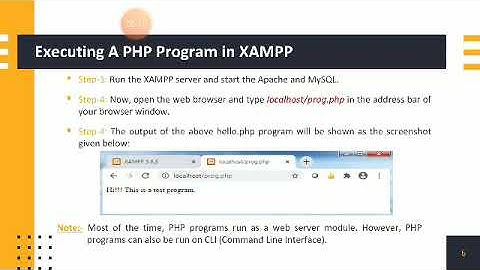 Executing A PHP Program by Vishal Kumar Sagtani, Assistant Professor, Computer Science
