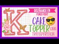 Cake Topper con transparencia  - Hecho a Mano en Power Point