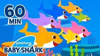 Baby Shark Dinosaur, Animal, Toy - All Sharks!, +Compilation, Doo Doo  1hour, Baby Shark Of