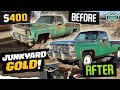 ABANDONED 1980 JUNKYARD C10. Piecing it together for CHEAP!